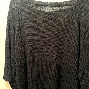Women's Black Sweater with tie back size Large